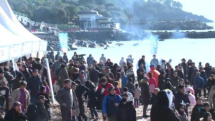 새해 첫날, 겨울 바다 수영으로 시작! / YTN