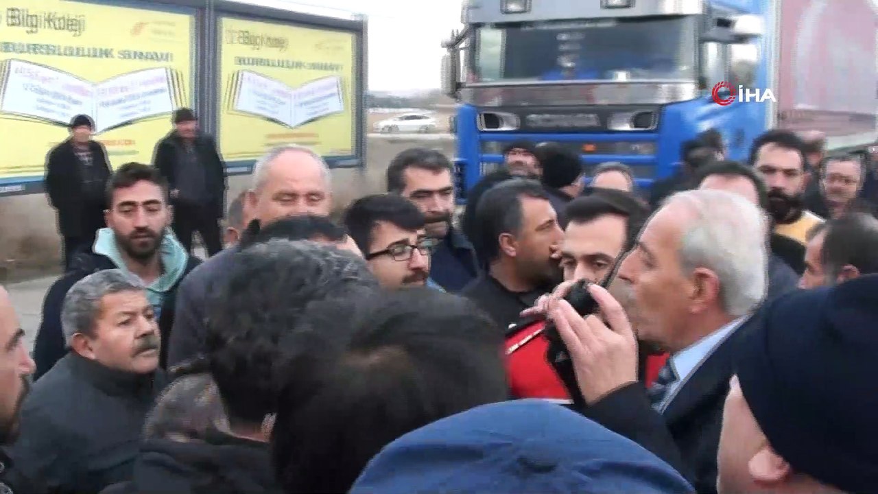 Çorum’da kamyoncular kontak kapattı