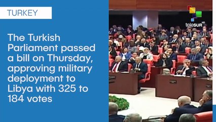 Turkish Parliament Approves Libya Military Deployment