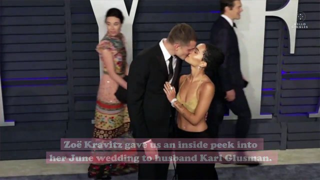 Zoë Kravitz looks like a Disney princess in the first official photos from her wedding