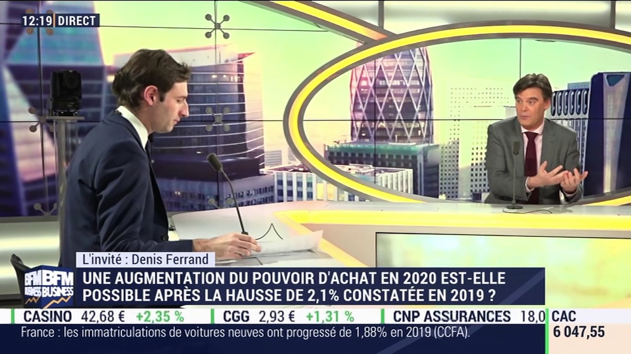 Denis Ferrand (Rexecode): Quelles sont les perspectives d'investissement des entreprises pour 2020 ? - 02/01