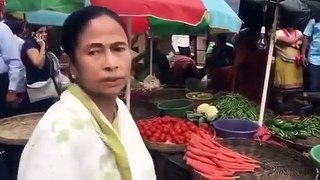 Mamta banarji  on sabji market