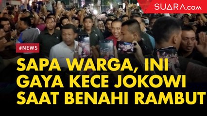 Sapa Warga di Malioboro, Begini Gaya Kece Presiden Jokowi saat Benahi Rambut