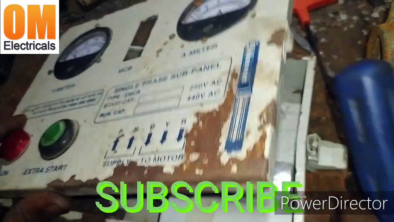 Moter starter canection