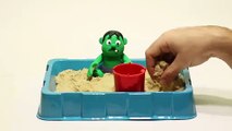Baby Hulk Superhero Stop motion - Play Doh and Cartoons For Kids  Superhero Babies