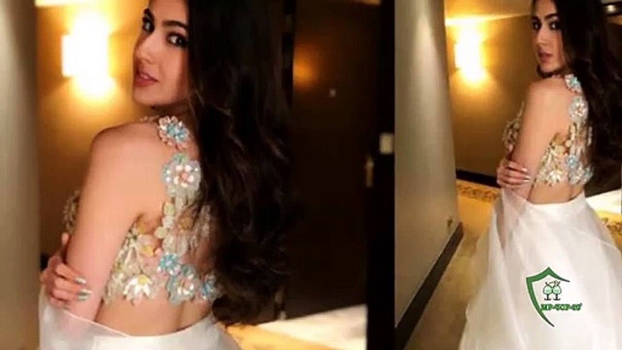 Sara Ali Khan Looks Stunning at Kedarnath trailer launch Sushant Singh Rajput Kedarnath Movie