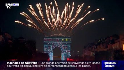 Les images de la fête à Paris pour l'entrée en 2020