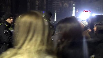 Köln'de yeni yıl coşkuyla kutlandı