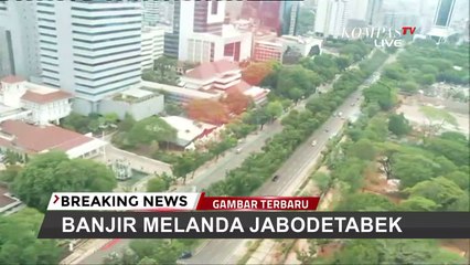 Pantauan Udara Banjir DKI Jakarta, Sejumlah Kawasan Masih Terendam