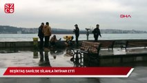 Beşiktaş sahil'de silahla intihar etti
