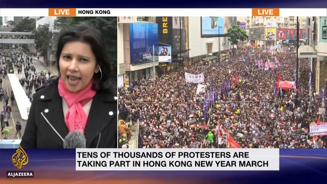 Hong Kong demonstrators demand autonomy from China