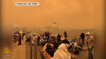 Residents flee towards the sea as Australian bushfires intensify