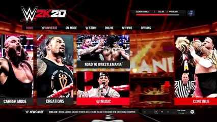 WWE 2K20 PS4 Matt Riddle vs Baun Strowman Epic Gameplay Notion