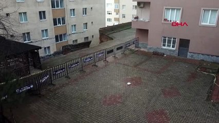 Kartal'da çöken istinat duvarının kalan bölümüne kum desteği