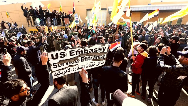 US embassy protesters in Iraq ‘told to withdraw’
