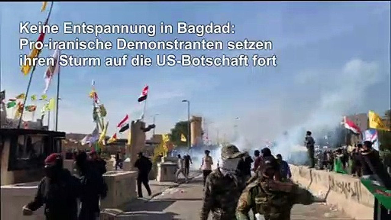Irak: Demonstranten setzen Angriff auf US-Botschaft fort