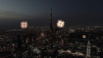 Burj Khalifa, el edificio más alto del mundo, da la bienvenida a 2020