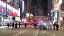 Hong kong'da protestolar yılın ilk günü tekrar başladı