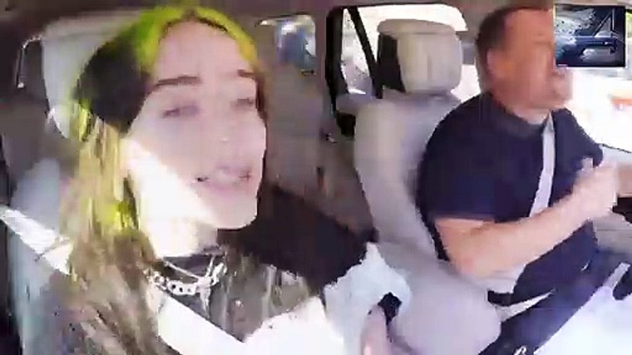 Billie Eilish Carpool Karaoke - James Corden and Billie Eilish hop in the car and ...