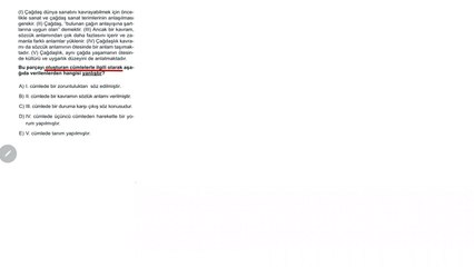Sıradışı Analiz Yayınları TYT 1. Deneme Sınavı - Türkçe 6. Soru