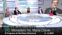 María Claver sacude al rapero Monedero dándole donde más le duele: 