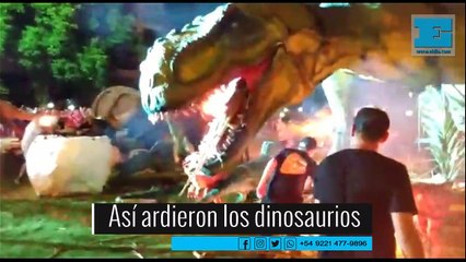 Así ardieron los dinosaurios platenses