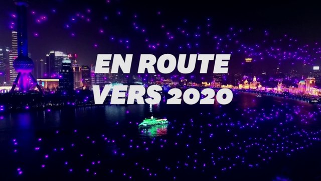 Le spectacle majestueux de ces drones illuminant le ciel de Shanghai pour le Nouvel An