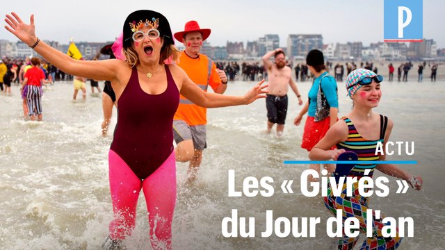Des « Givrés » se jettent dans la Mer du Nord pour célébrer la nouvelle année