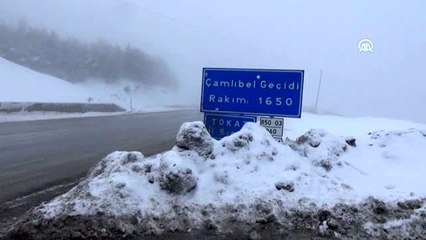 Tokat-Sivas kara yolunda sis etkili oluyor