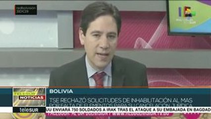 Bolivia: elementos para proscripción del MAS son insuficientes