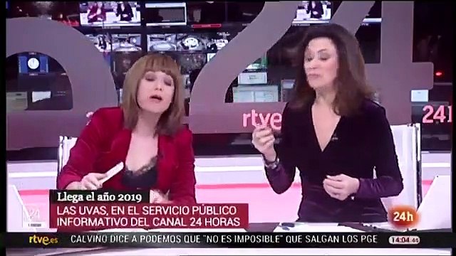 ¿Has visto la loca celebración de Nochevieja de estas presentadoras del 24 Horas de TVE?