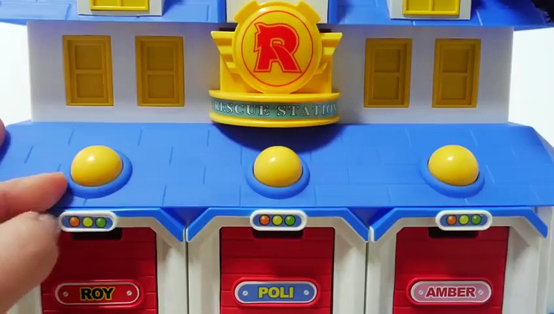 Robocar Poli rescue headquarters playset toy open video for children. -  Dailymotion Video