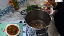 طريقة تحضير مرقة سبناخ او مرقة سبانخ من مطبخ زكية - market sbnekh