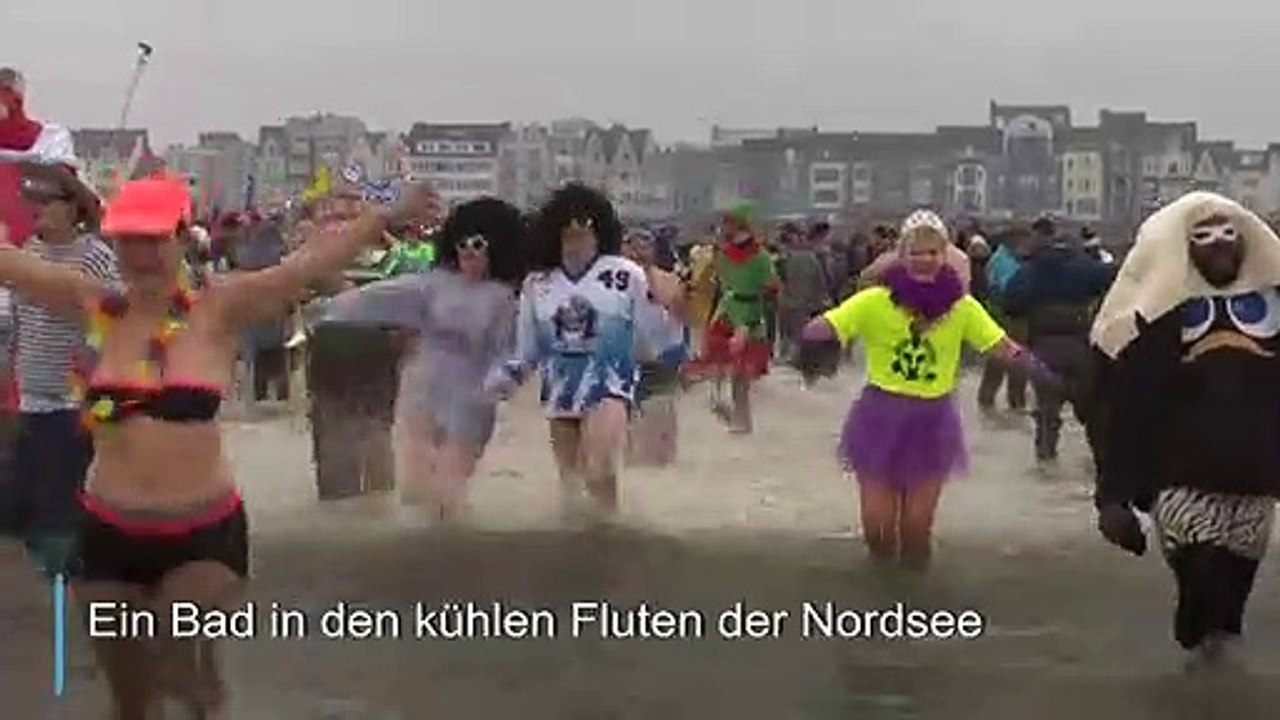 Frischer Start beim Neujahrsbaden