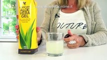 Aloe Vera Gel da bere: senza Aloina, senza conservanti, con 99,7% di Aloe Vera Gel (senza la buccia)