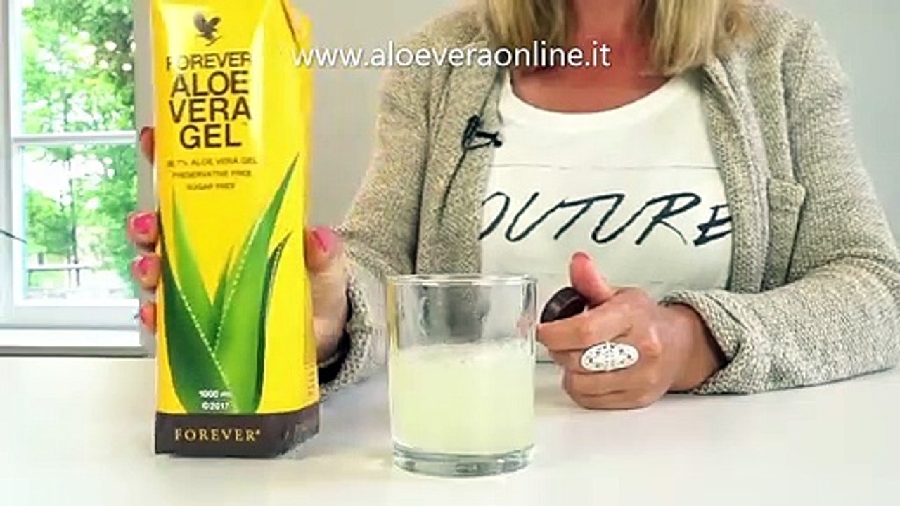 Aloe Vera Gel da bere: senza Aloina, senza conservanti, con 99,7% di Aloe Vera Gel (senza la buccia)