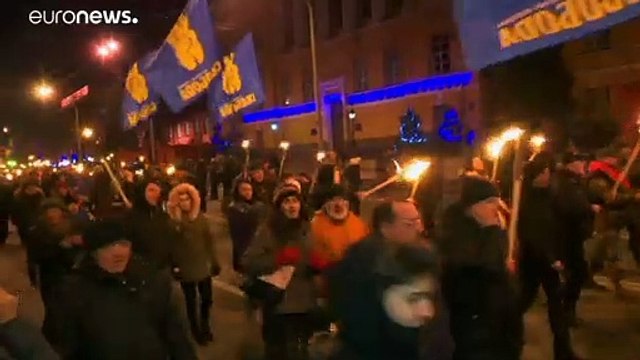 Киев: марш в честь Бандеры