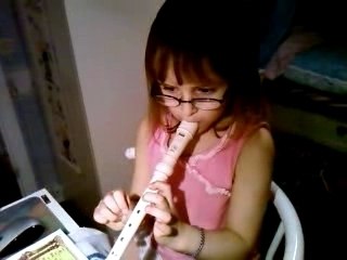 9 février 2008 - Je commence à apprendre la flûte