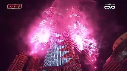 Dubai  2020 Burj Khaleifa Light up at Dubai in  happy New Year