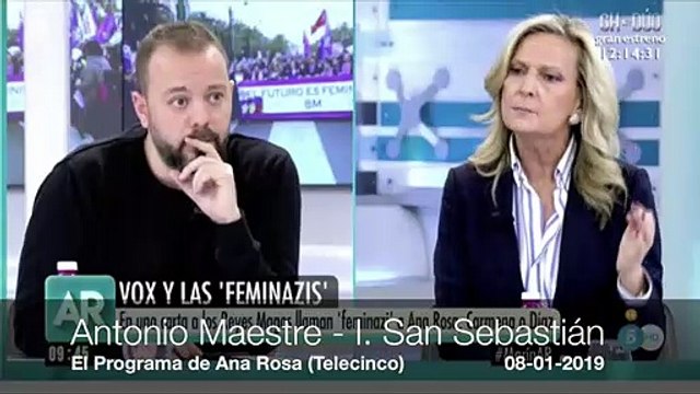 Tremendo: el 'falso obrero' y 'falso feminista' intenta darle lecciones de feminismo a Isabel San Sebastián