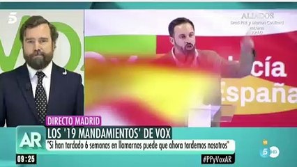 Arcadi Espada llama "hez" a los de VOX y así le replica su portavoz en directo