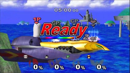 Super Smash Bros. Melee- Classic Mode as Sandbag (Moveswap)