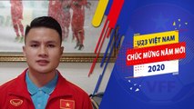 Các cầu thủ U23 Việt Nam chúc mừng năm mới 2020 tới NHM khắp cả nước | VFF Channel