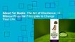 About For Books  The Art of Obedience: 10 Biblical Financial Principles to Change Your Life