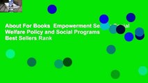 About For Books  Empowerment Series: Social Welfare Policy and Social Programs  Best Sellers Rank