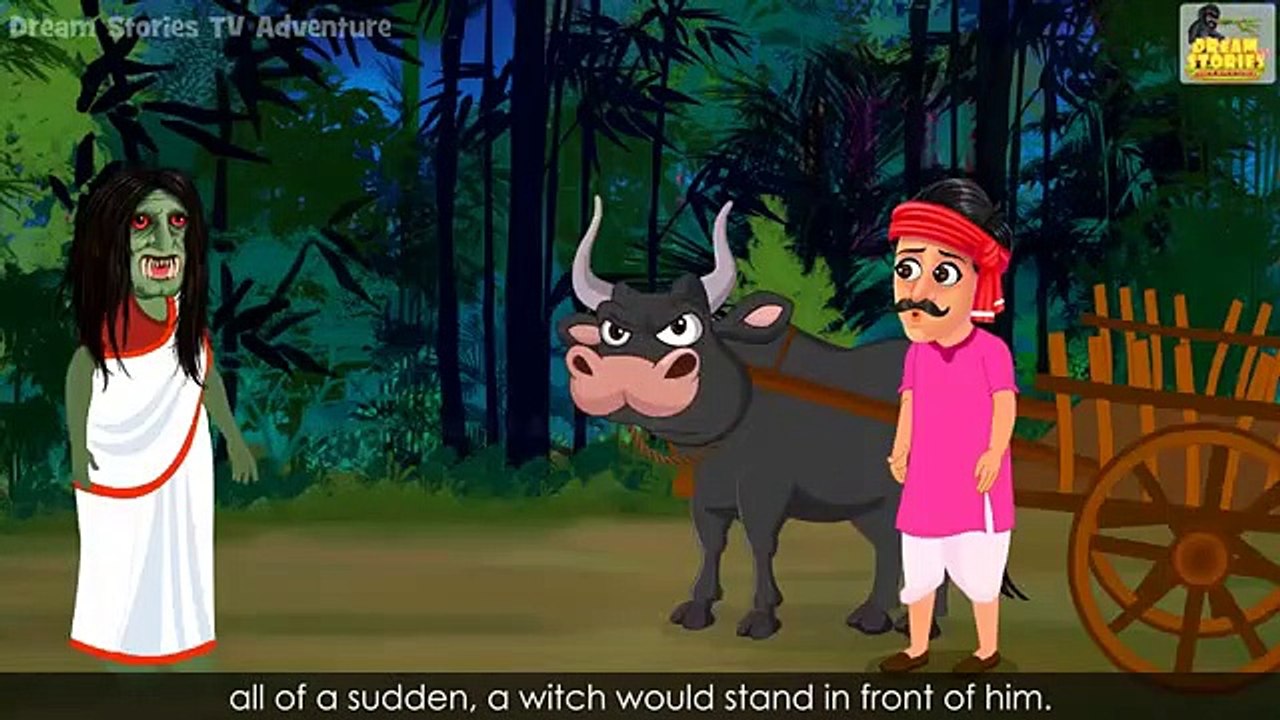 चुड़ैल ने पकड़ा भूत _ Witch Hunt For Ghost _ English Story's | Panchatantra Stories