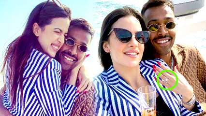 Hardik Pandya engaged to Natasha Stankovic in speedboat