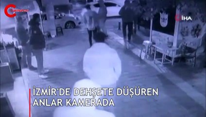 İzmir'de dehşete düşüren anlar kamerada!