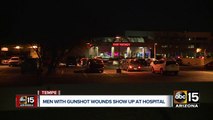 Men with gunshot wounds show up at Tempe hospital