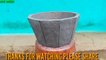 Casting cement pots from plastic pots